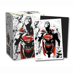 DRAGON SHIELD SLEEVES: MATTE DUAL ART: SUPERMAN CORE (RED-WHITE) (100CT)